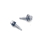 Stainless Steel 304+410 Hexagon Flange Drilling Bi Metal Screw With EPDM Washer